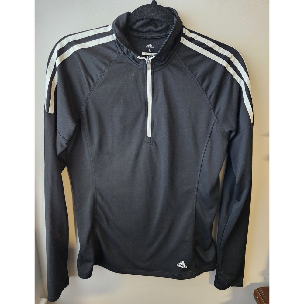 Adidas Women's Golf French Terry 1/4‎ Zip Pullover Black Size Small